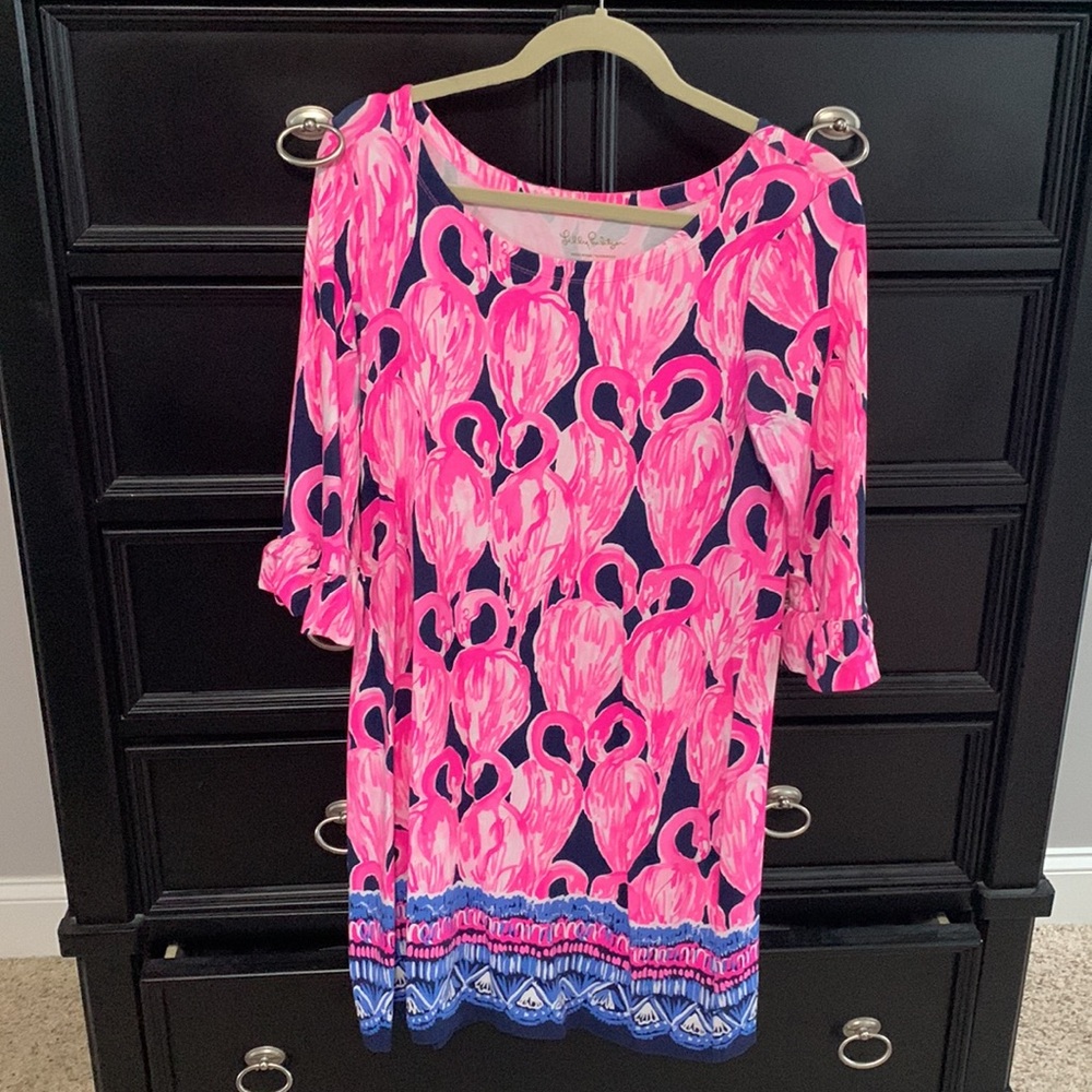 Lilly Pulitzer flamingo dress size medium